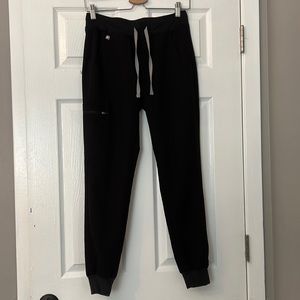 Figs Scrubs Black XS Zamora Bottoms